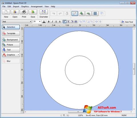 Skärmdump EPSON Print CD för Windows 7