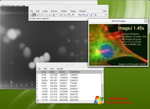 Skärmdump ImageJ för Windows 7
