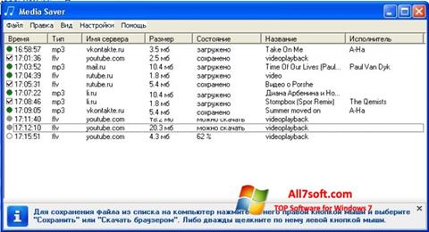 Skärmdump Media Saver för Windows 7