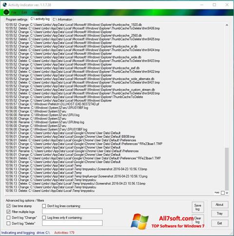 Skärmdump Drive Space Indicator för Windows 7