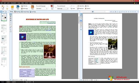 Skärmdump ABBYY FineReader för Windows 7