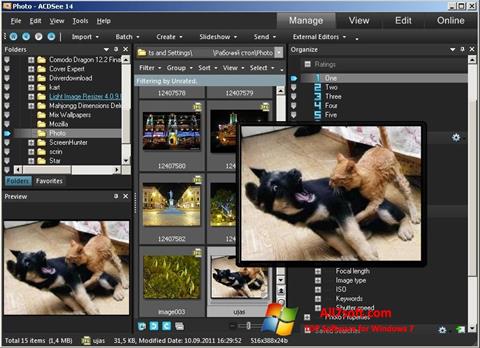 Skärmdump ACDSee Photo Manager för Windows 7