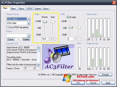 Skärmdump AC3Filter för Windows 7