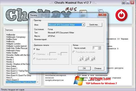 Skärmdump CheMax för Windows 7