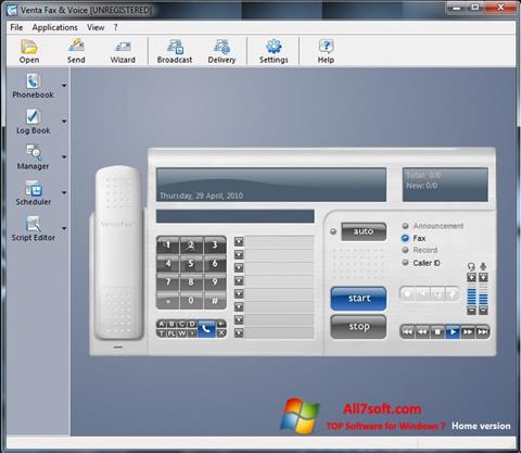 Skärmdump VentaFax för Windows 7