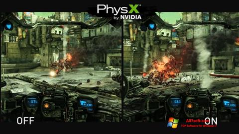 Skärmdump NVIDIA PhysX för Windows 7