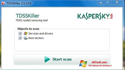 Skärmdump Kaspersky TDSSKiller för Windows 7
