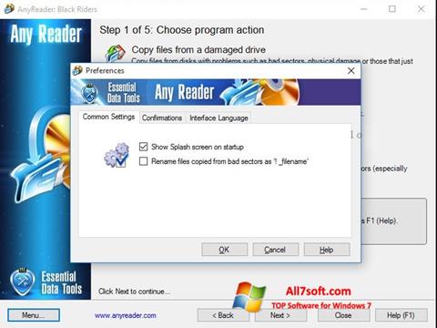 Skärmdump AnyReader för Windows 7