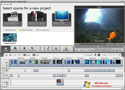 Skärmdump AVS Video Editor för Windows 7