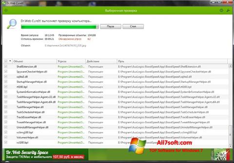 Skärmdump Dr.Web för Windows 7