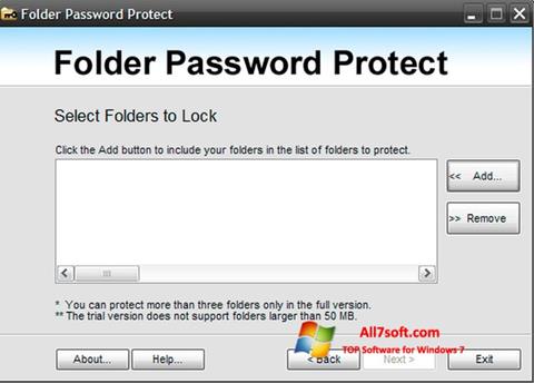 Skärmdump Password Protect USB för Windows 7