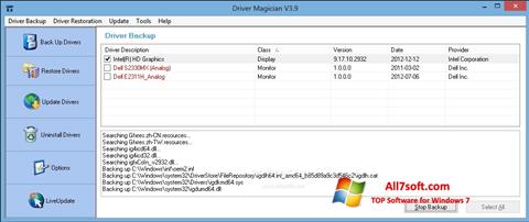 Skärmdump Driver Magician för Windows 7