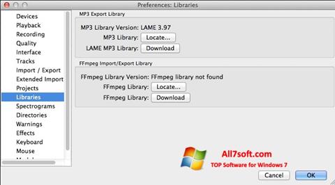 Skärmdump Lame MP3 Encoder för Windows 7