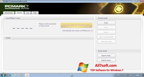 Skärmdump PCMark för Windows 7