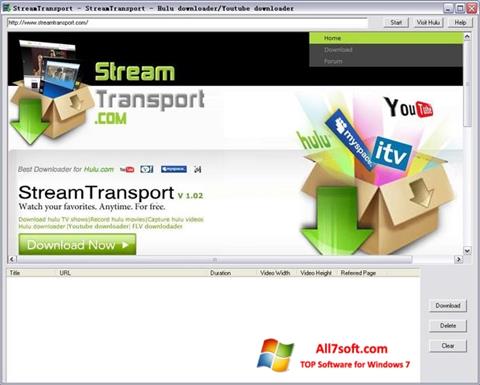 Skärmdump StreamTransport för Windows 7