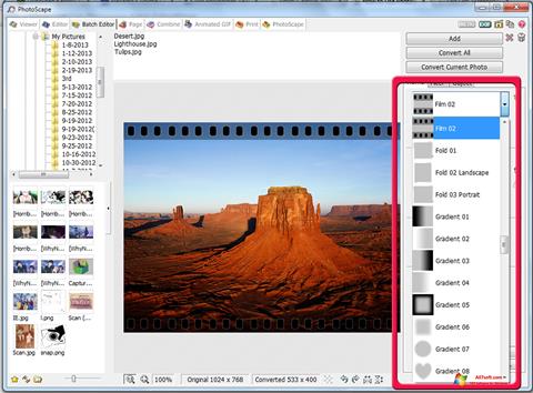 Skärmdump PhotoScape för Windows 7