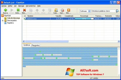 Skärmdump FlashGet för Windows 7